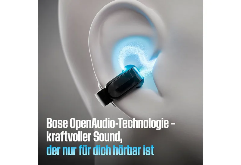 Ultra Open Earbuds (2nd Gen) Open-Ear-Kopfhörer (Multi-Point-Verbindung, A2DP Bluetooth, Bluetooth) de Bose en Blanc – photo produit 5 sur 5