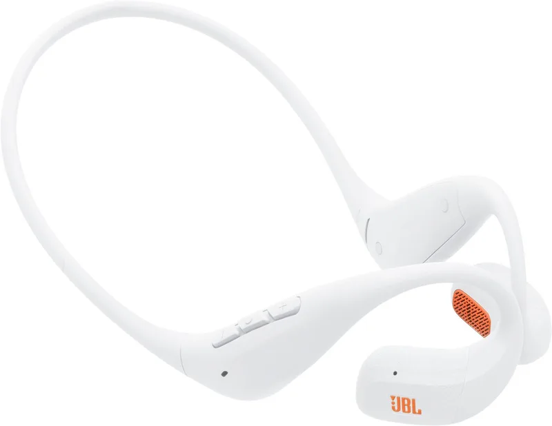 Endurance Pace - Draadloze Open Ear Oortjes met Nekband - Sport Oordopjes - Bluetooth - Hardlopen - 10 uur - IP68 by JBL in White – product photo