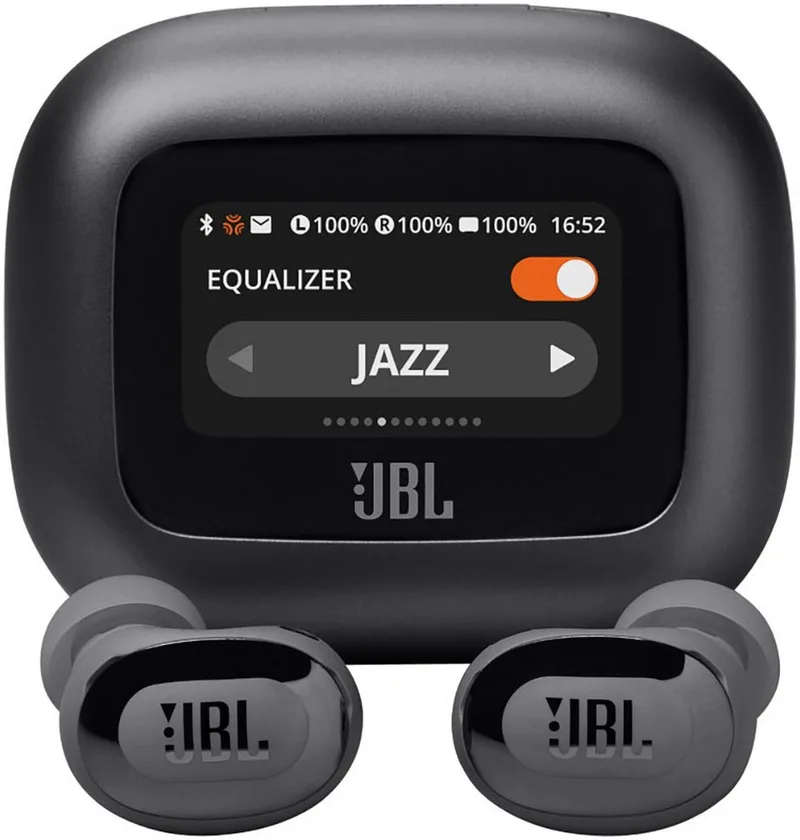 LIVE BUDS 3 wireless In-Ear-Kopfhörer (Adaptive Noise-Cancelling, Hi-Res, Multi-Point-Verbindung, A2DP Bluetooth, True Adaptive Noise Cancelling, IP55, Personi-Fi 3.0) by JBL in Black – product photo
