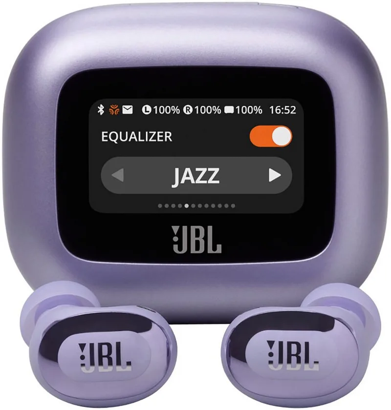 LIVE BUDS 3 wireless In-Ear-Kopfhörer (Adaptive Noise-Cancelling, Hi-Res, Multi-Point-Verbindung, A2DP Bluetooth, True Adaptive Noise Cancelling, IP55, Personi-Fi 3.0) von JBL in Lila – Produktfoto 1 von 5