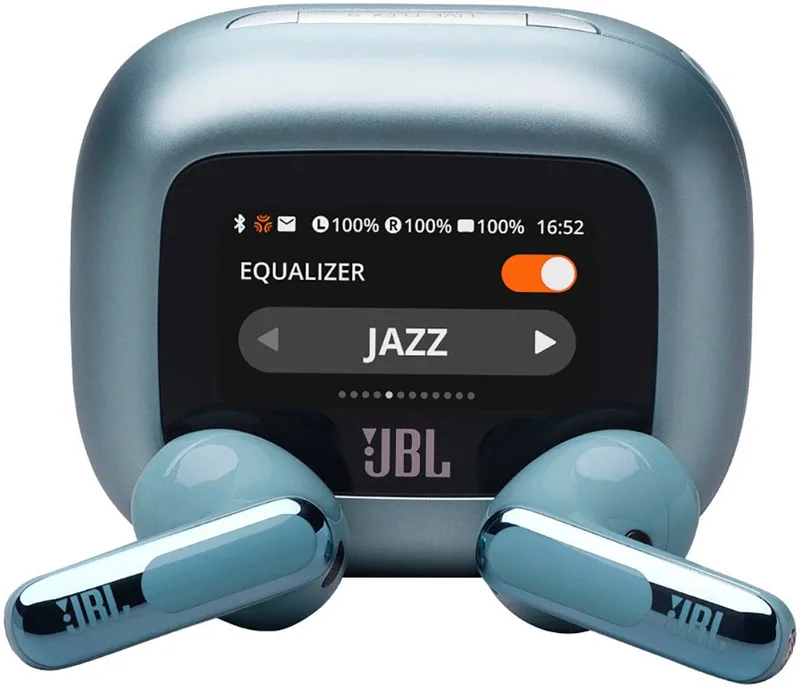 LIVE FLEX 3 wireless In-Ear-Kopfhörer (Adaptive Noise-Cancelling, Hi-Res, Multi-Point-Verbindung, A2DP Bluetooth, True Adaptive Noise Cancelling, IP54, Personi-Fi 3.0) von JBL in Blau – Produktfoto