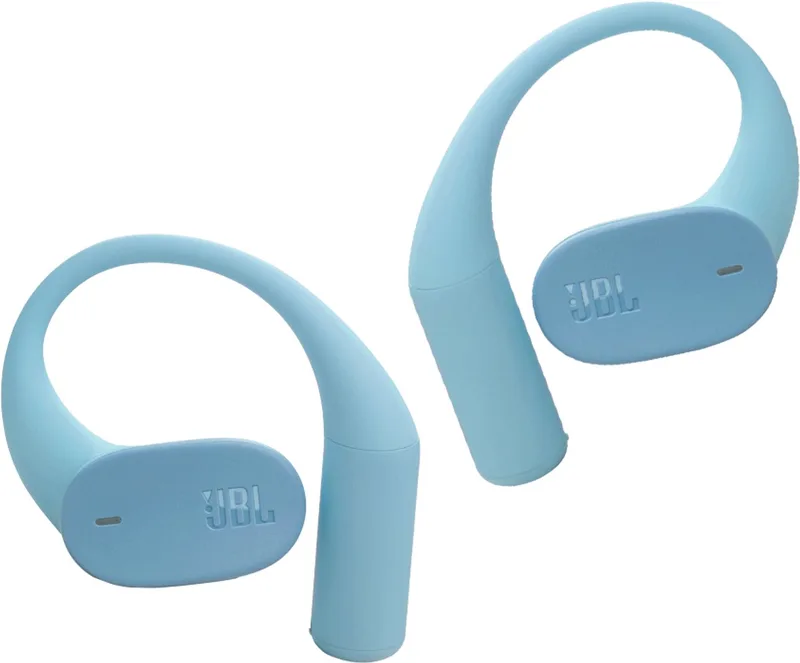 Sense Lite - Open ear Oordopjes - Oortjes Draadloos - Bluetooth - Sport Oordopjes - Sporten - Hardlopen - 32 uur - Spatwaterdicht - IP54 by JBL in Blue – product photo
