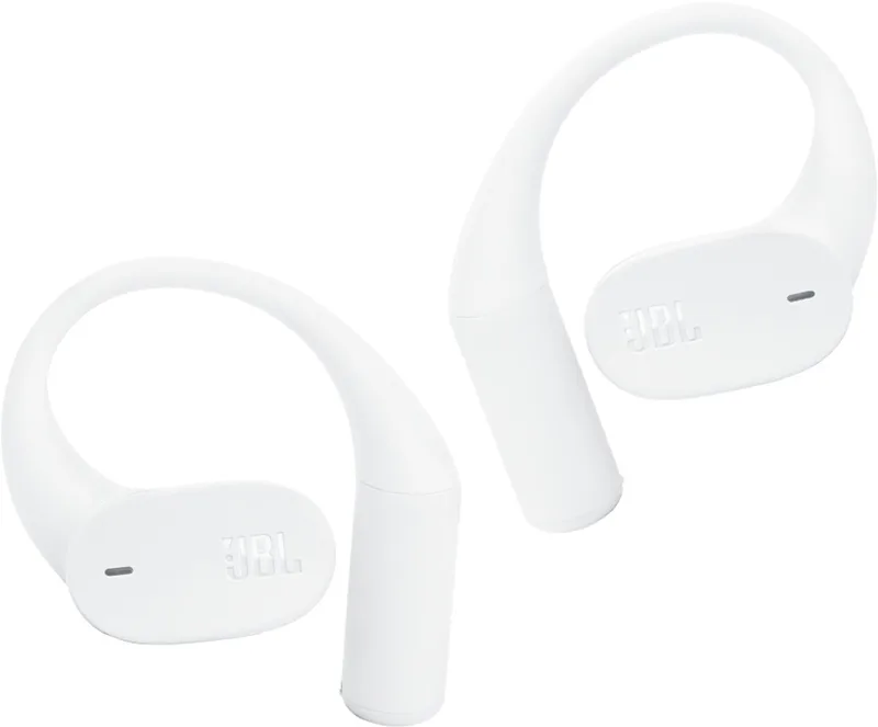 Sense Lite - Open ear Oordopjes - Oortjes Draadloos - Bluetooth - Sport Oordopjes - Sporten - Hardlopen - 32 uur - Spatwaterdicht - IP54 by JBL in White – product photo