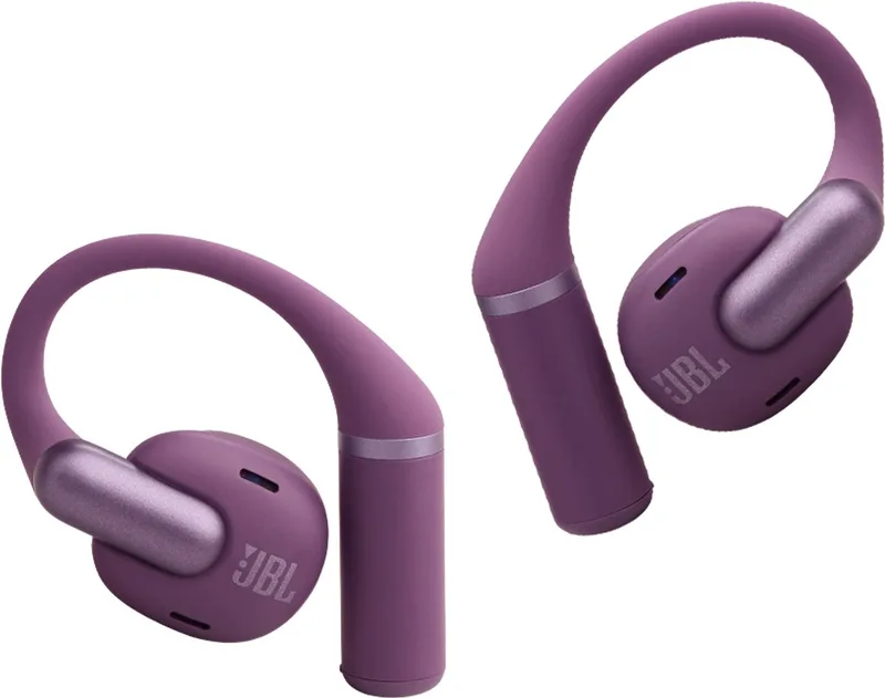 Sense Pro - Open Ear Oordopjes - Oortjes Draadloos - Sport Oordopjes - Bluetooth - Sporten - Hardlopen - 38 uur - Spatwaterdicht - IP54 - Oorhaak by JBL in Purple – product photo