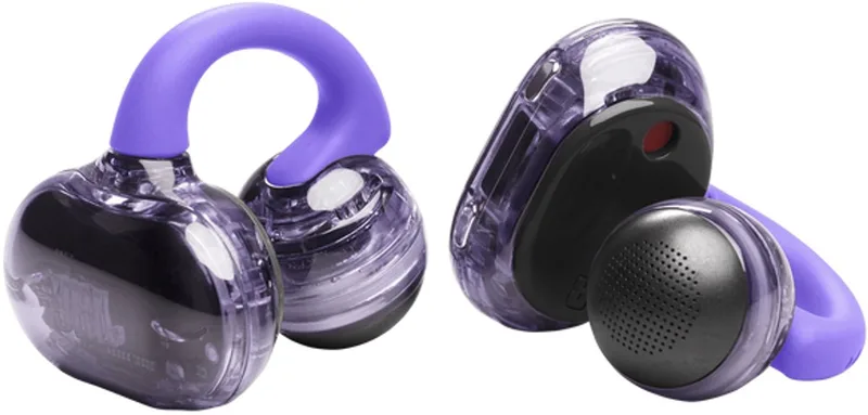 Soundgear Clips - Open ear Oortjes - Oortjes Draadloos - Sport Oordopjes - Bluetooth - Sporten - Hardlopen - 32 uur - Spatwaterdicht - IP54 - Oorclips by JBL in Purple – product photo 1 of 2