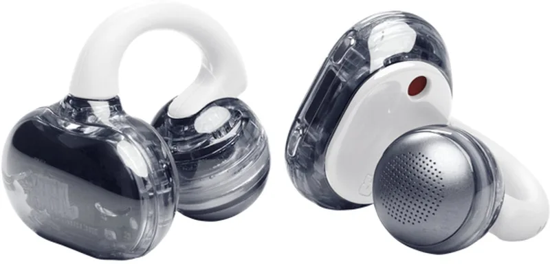 Soundgear Clips - Open ear Oortjes - Oortjes Draadloos - Sport Oordopjes - Bluetooth - Sporten - Hardlopen - 32 uur - Spatwaterdicht - IP54 - Oorclips by JBL in White – product photo 1 of 2