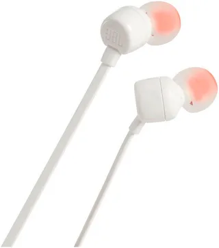 Tune 110 In-Ear-Kopfhörer (Freisprechfunktion) von JBL in Weiß – Produktfoto 1 von 4