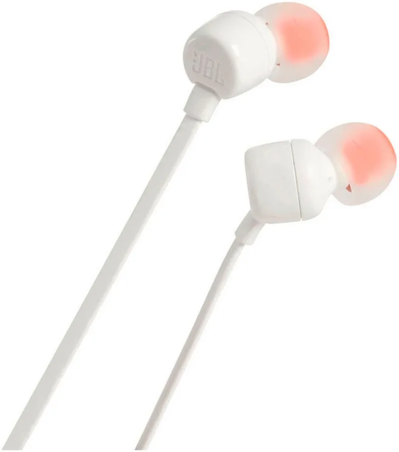 Tune 110 In-Ear-Kopfhörer (Freisprechfunktion) von JBL in Weiß – Produktfoto 1 von 4