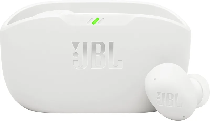 Wave Buds 2 - Noise Cancelling Oordopjes - Oortjes Draadloos - Bluetooth In-ear True Wireless - 40 uur speeltijd - IP54 by JBL in White – product photo
