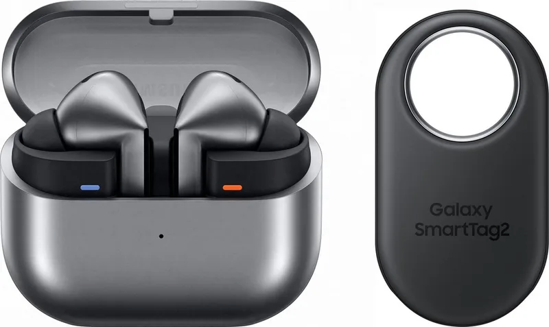 Galaxy Buds3 Pro + SmartTag2 - Grijs van Samsung in Grijs + Smarttag – productfoto