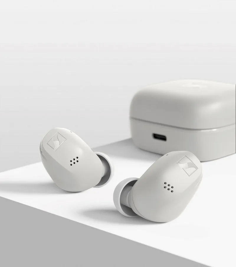 ACCENTUM True Wireless wireless Kopfhörer (Adaptive Noise Cancellation, Bluetooth) by Sennheiser in White – product photo