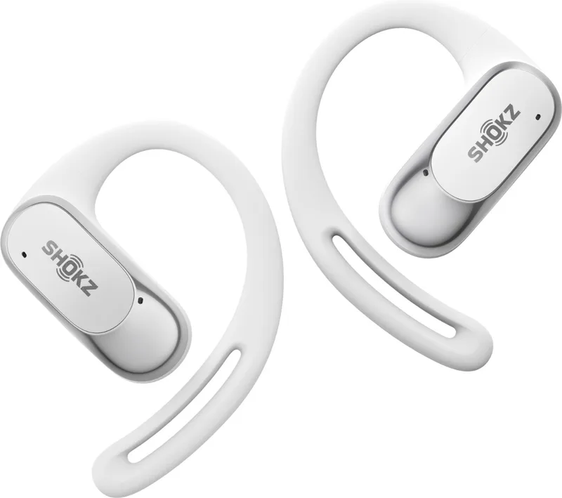 OpenFit Air - Open-ear - Sporthoofdtelefoon - Draadloze Oortjes van Shokz in Wit – productfoto