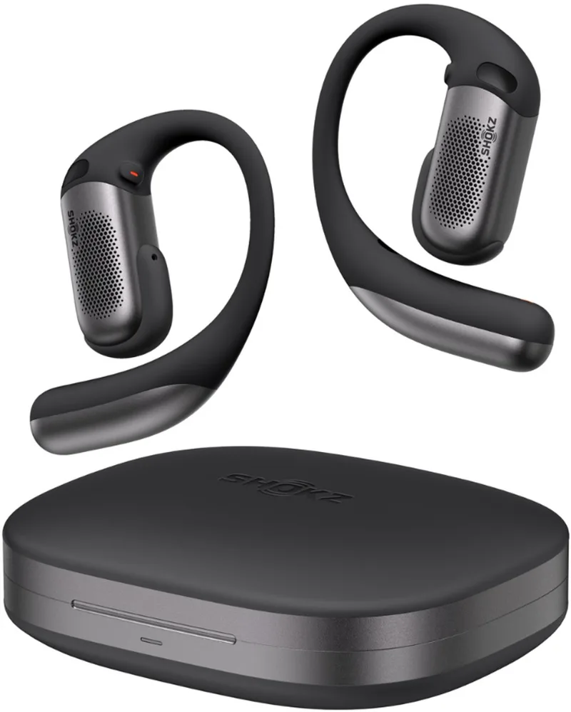 OpenFit Pro ANR Open-ear Draadloze Oortjes – Adaptieve Ruisonderdrukking - Dolby Atmos + headtracking - 50 Uur Afspeeltijd van Shokz in Zwart – productfoto