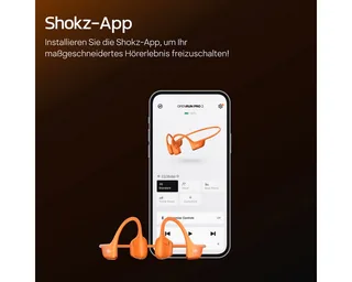 OpenRun Pro2 Mini von Shokz in Orange – Produktfoto 2 von 2