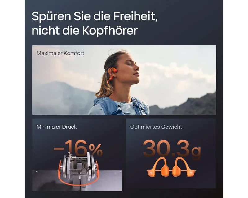 OpenRun Pro2 van Shokz in Oranje – productfoto 2 van 2