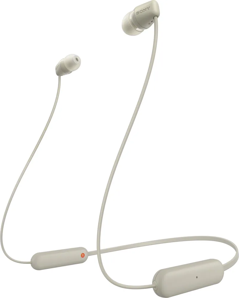 WI-C100 - Draadloze oordopjes van Sony in Taupe – productfoto