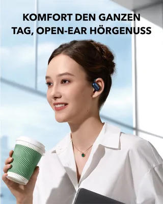 AeroFit 2 Open-Ear-Kopfhörer de Soundcore en Bleu – photo produit 2 sur 5