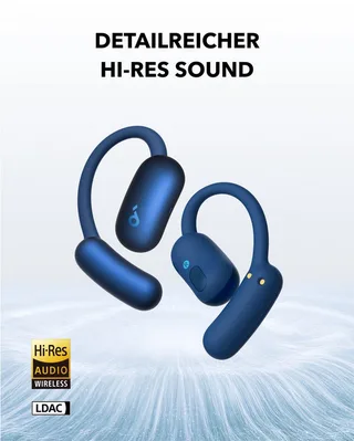 AeroFit 2 Open-Ear-Kopfhörer de Soundcore en Bleu – photo produit 5 sur 5