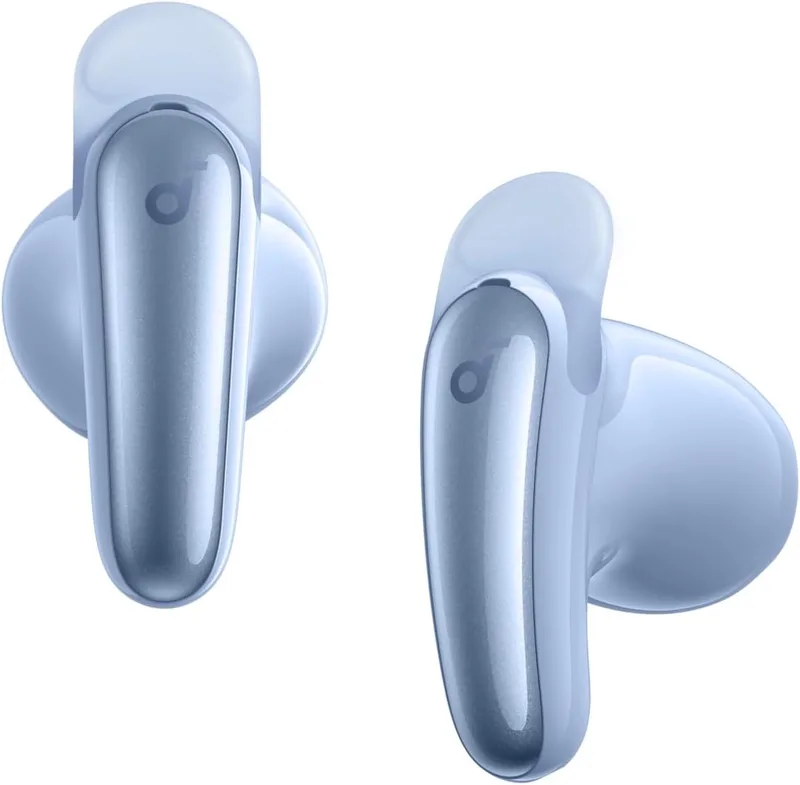 Anker Liberty Buds - Semi-in-ear design met afneembare kleppen - Adaptieve ruisonderdrukking - Snel opladen - Draadloze bluetooth-hoofdtelefoon met vertaling - 30 uur batterijduur de Soundcore en Noir – photo produit
