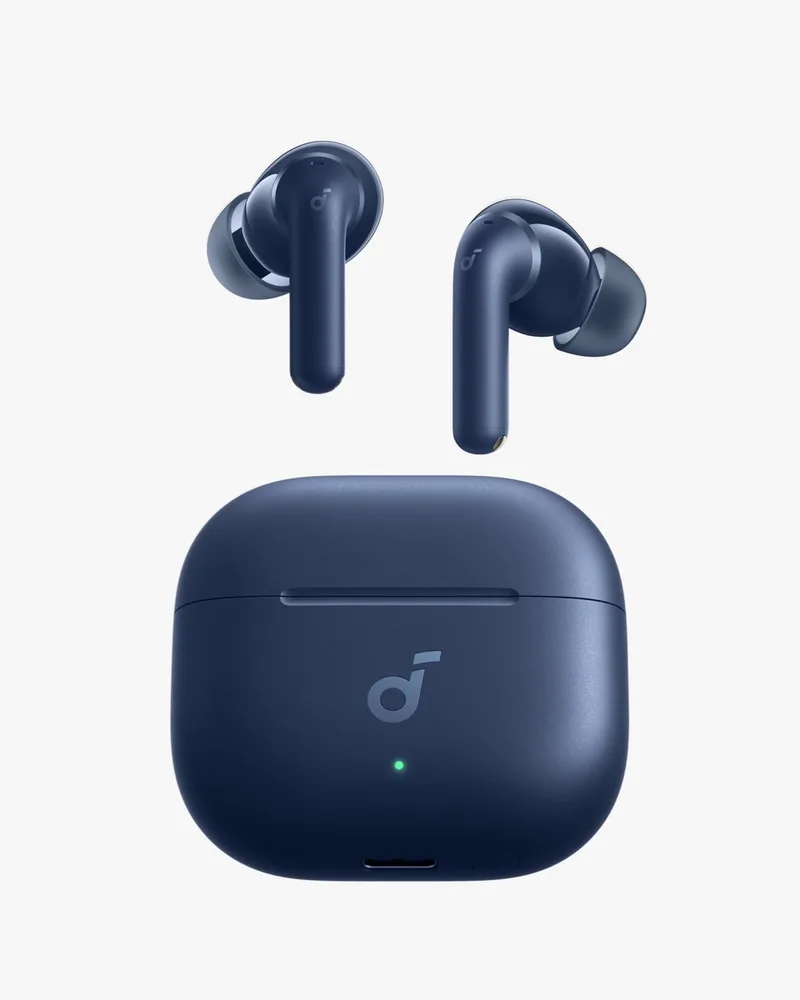 Anker P42i Draadloze Oordopjes, Adaptieve ANC Voor Dagelijks Geluid, Hi-Res Audio Met LDAC, Natuurlijke Modus Voor Concerten & Live Events, 56Uur Speeltijd, Al-Oproepen Met 6 Microfoons, Draadloos Opladen, IP55 by Soundcore in Blue – product photo