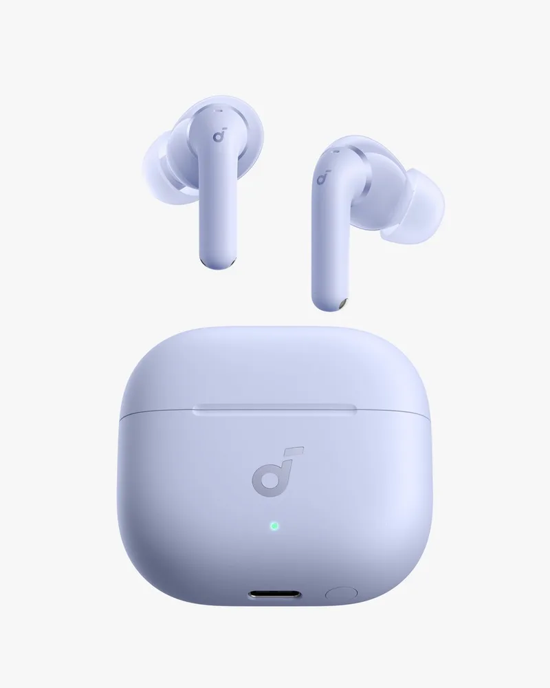 Anker P42i Draadloze Oordopjes, Adaptieve ANC Voor Dagelijks Geluid, Hi-Res Audio Met LDAC, Natuurlijke Modus Voor Concerten & Live Events, 56Uur Speeltijd, Al-Oproepen Met 6 Microfoons, Draadloos Opladen, IP55 by Soundcore in Purple – product photo