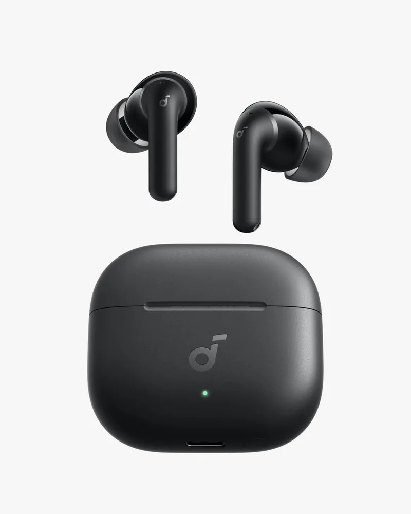 Anker P42i Draadloze Oordopjes, Adaptieve ANC Voor Dagelijks Geluid, Hi-Res Audio Met LDAC, Natuurlijke Modus Voor Concerten & Live Events, 56Uur Speeltijd, Al-Oproepen Met 6 Microfoons, Draadloos Opladen, IP55 by Soundcore in Black – product photo