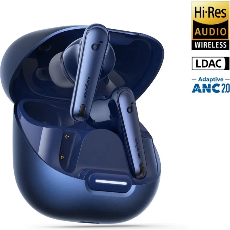 Liberty 4 Draadloze Oordopjes - Noise Cancelling - Blauw by Soundcore in Dark blue – product photo
