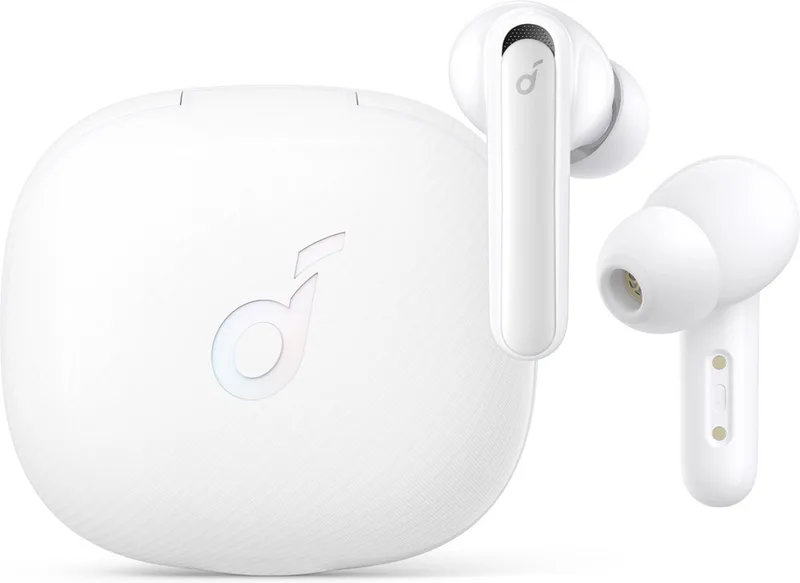 Life Note 3 Witte draadloze oordopjes, Multi Mode Active Noise Cancelling, IPX5 waterdicht by Soundcore in White – product photo
