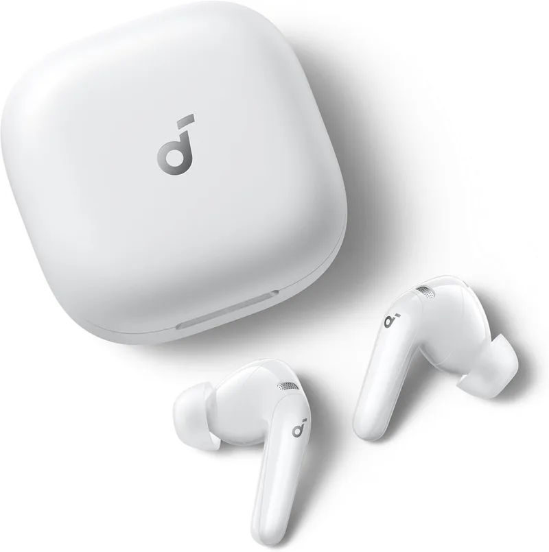 P31i - Real-Time Ruisonderdrukking - Hi-Res Geluid - Draadloze Vertaal-Oordopjes - 50U Speeltijd - Bluetooth Koptelefoon by Soundcore in White – product photo