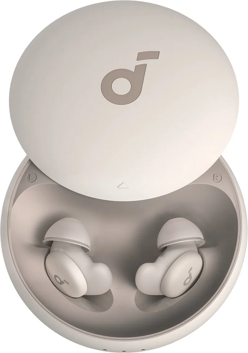 Sleep A20 Draadloze Oordopjes met Slaapmonitoring - Beige van Soundcore in Sleep A20 White – productfoto