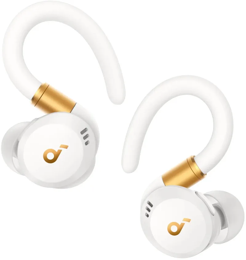 Sport X20 ANC - Draadloze Oordopjes met Oorhaken van Soundcore in Wit – productfoto