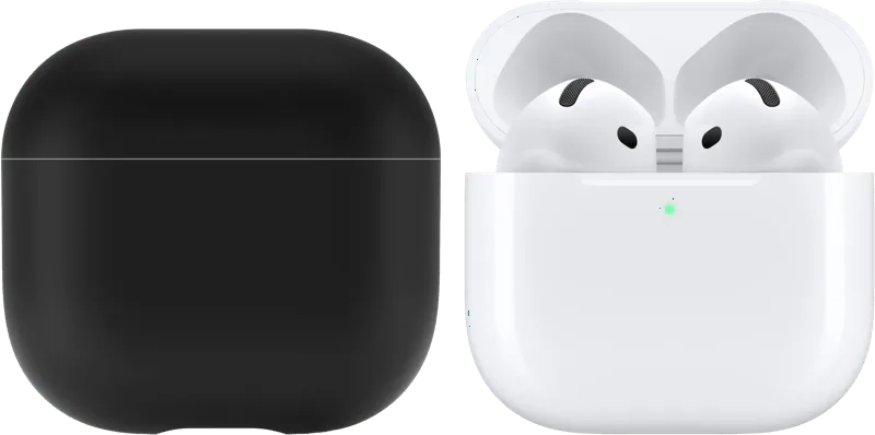 AirPods 4 Active Noise Cancellation + BlueBuilt Hoesje van Apple – productfoto