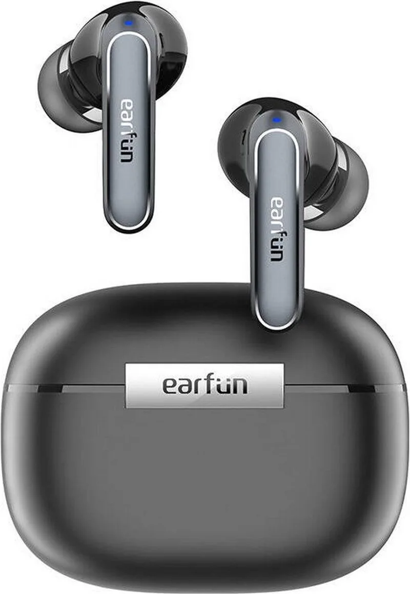 Air 2 - Bluetooth Oordopjes - Hi-Res Audio met LDAC - IPX7 Waterbestendig - 40 uur batterijduur by EarFun in Black – product photo