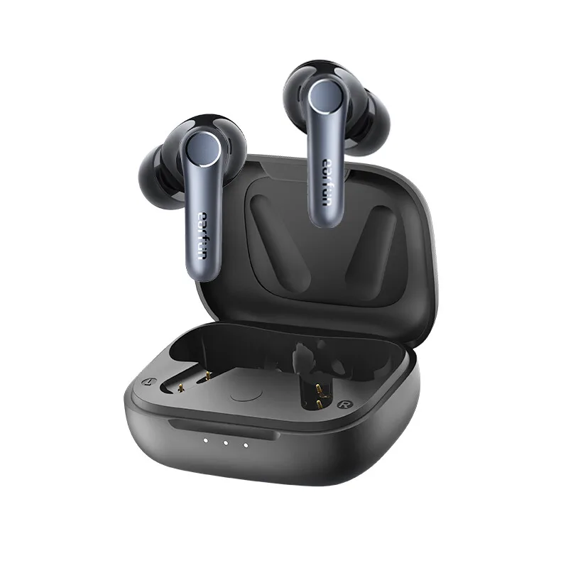 Air Pro 4 Adaptive ANC True Wireless In-Ear-Kopfhörer Hi-Res LDAC aptX Lossless Bluetooth 5.4 10-mm-Treiber 6 Mikrofone 52 Std. Akkulaufzeit IP55, Schwarz de EarFun – photo produit