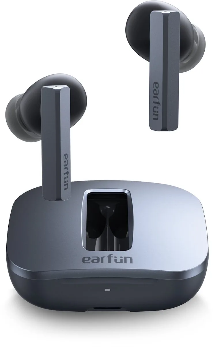 Air Pro SV - Bluetooth Oordopjes - Active Noise Cancelling - Draadloos Opladen - IPX5 Waterbestendig van EarFun in Zwart – productfoto