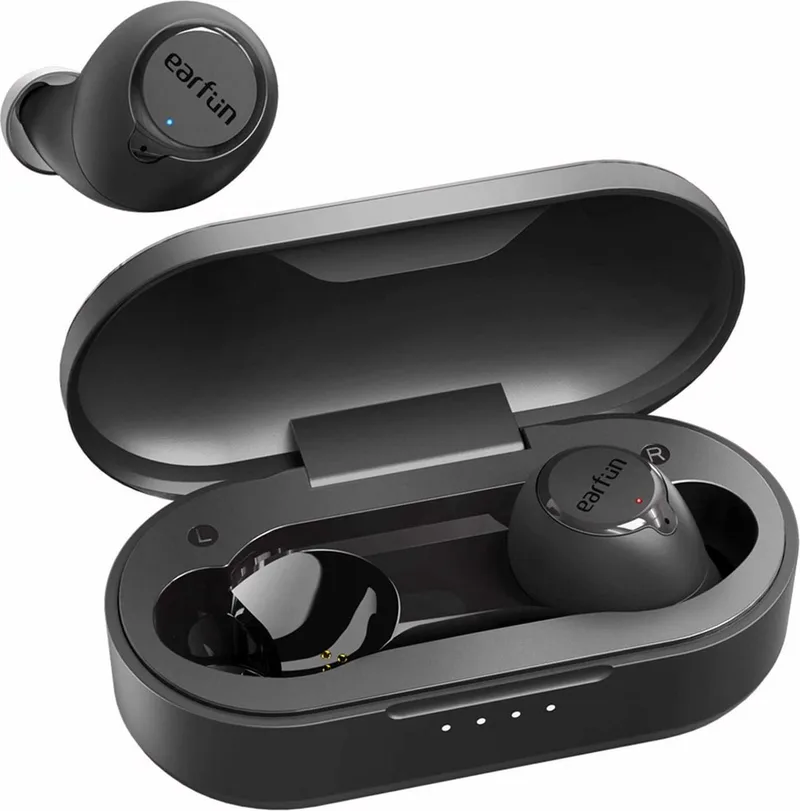 Free - Bluetooth Oordopjes - IPX7 Waterbestendig - 30 uur batterijduur van EarFun in Zwart – productfoto