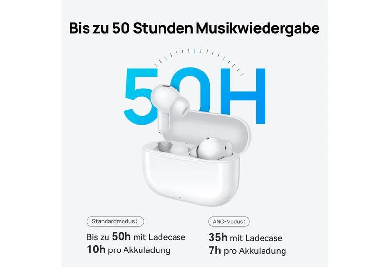 Bluetooth oordopjes Huawei FreeBuds SE 4 Headset | Multi Mode active noise Cancellation (ANC) | Tot 50 uur batterijduur | Ultralicht & comfortabel van Huawei in Zwart – productfoto 2 van 5