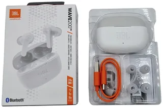 Wave 200 TWS In Ear headset Bluetooth Stereo Mobiele telefoon von JBL in Weiß – Produktfoto 2 von 2