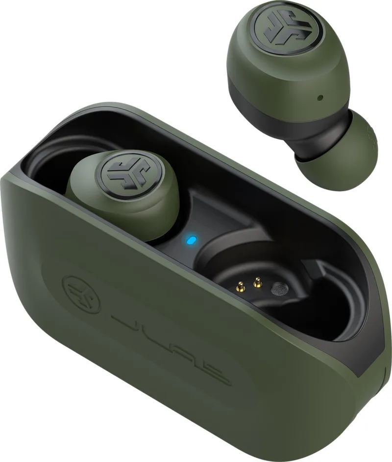 Go Air Volledig Draadloze Oordopjes - Draadloze Oordopjes - Bluetooth Oordopjes - Wireless Earbuds - Draadloze Oortjes- 20 uur Speeltijd - 3 EQ Geluidsinstellingen - Bluetooth 5 - Oplaadcase met ingebouwde Oplaadkabel by JLab in Green – product photo
