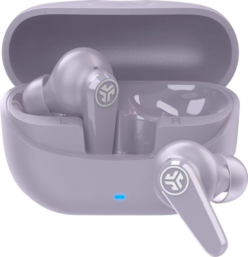 Go Pods ANC Draadloze Oordopjes Met Noise Cancelling - Oortjes Draadloos Bluetooth - 26 uur Batterijduur - Hybrid ANC - Equalizer EQ4 App - Multipoint - Fast Charging Case by JLab in Purple – product photo