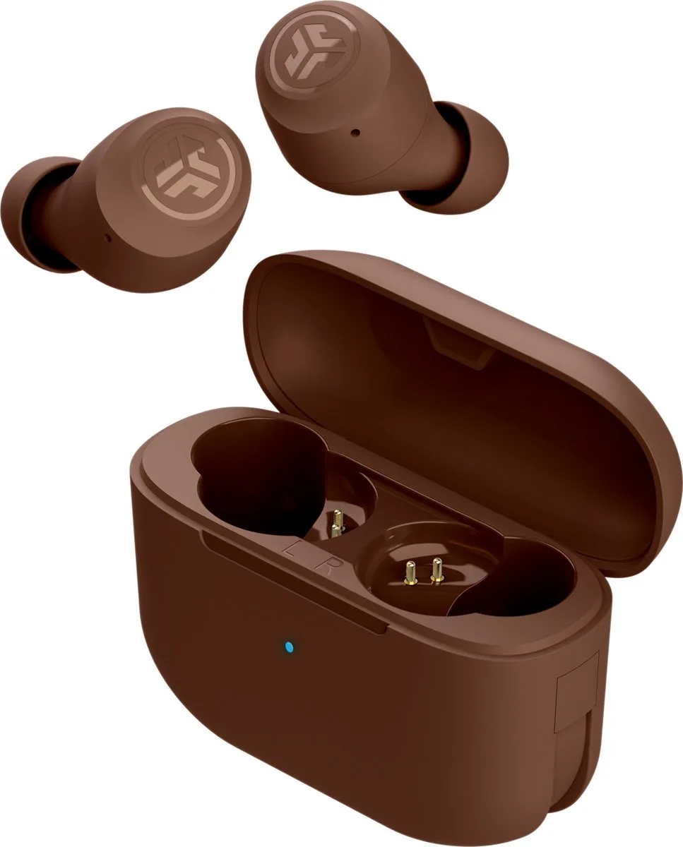 Go Pop Tones Draadloze Oordopjes - oortjes draadloos - 32 uur Speeltijd - EQ Geluidsinstellingen - Bluetooth 5.1 - Oplaadcase met ingebouwde Oplaadkabel – Pantone 4625 van JLab in Pantone 4625 – productfoto