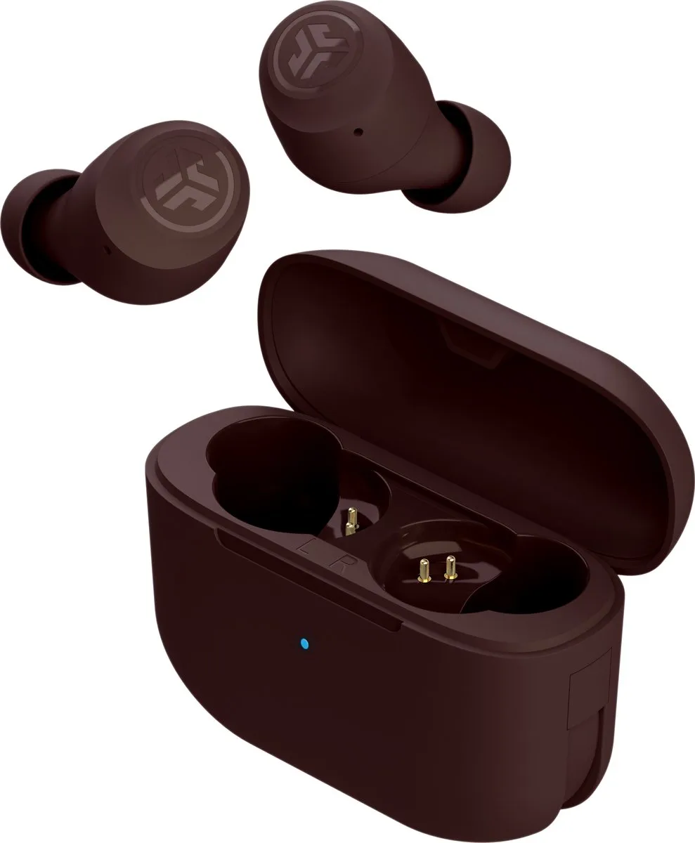 Go POP Tones Draadloze Oordopjes - oortjes draadloos - 32 uur Speeltijd - EQ Geluidsinstellingen - Bluetooth 5.1 - Oplaadcase met ingebouwde Oplaadkabel – Pantone 4975 by JLab in Pantone 4975 – product photo