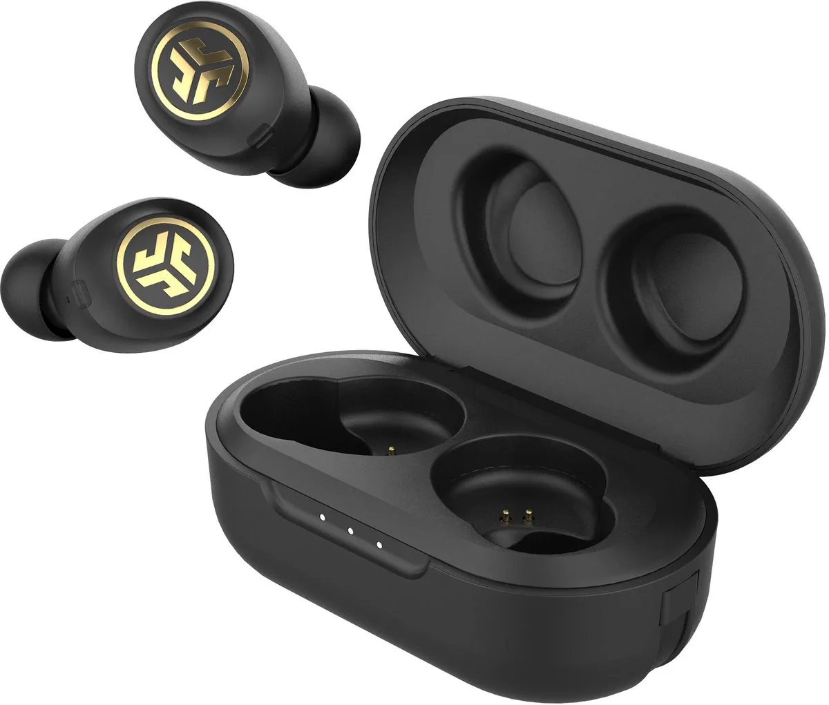 JBuds Air Icon Draadloze Oordopjes - Bluetooth Oortjes Draadloos - 24 uur Batterij - Met Equalizer - Oplaadcase by JLab in Black – product photo