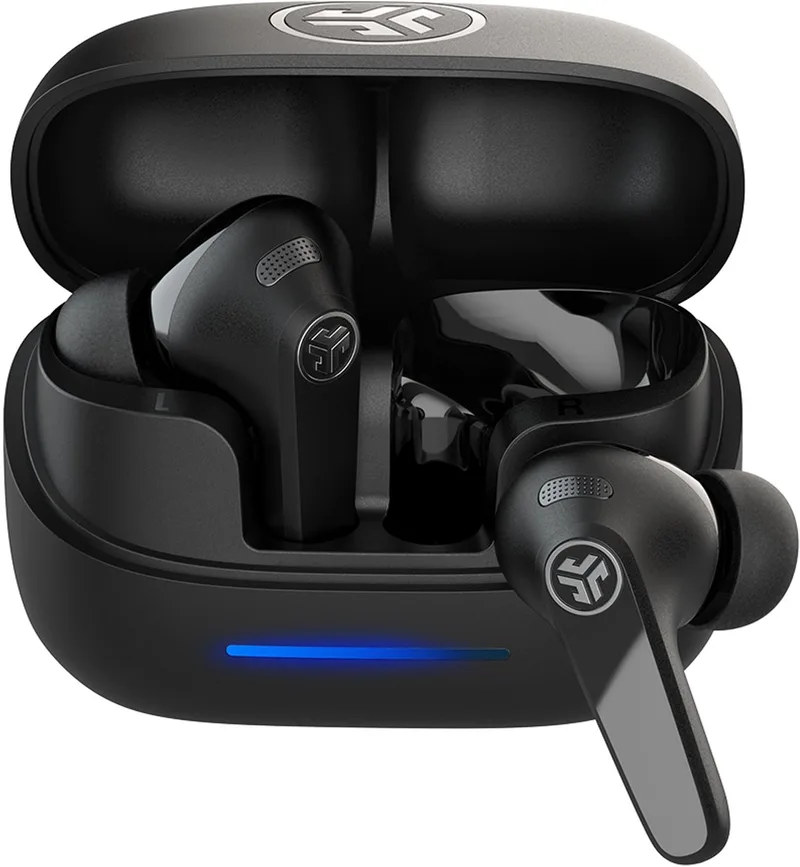 Jbuds Pods ANC Draadloze Oordopjes - Active Noise Cancelling Oortjes Draadloos - 56 uur Batterijduur - Bluetooth Multipoint - Met Microfoon - Geschikt voor Android en Apple de JLab en Noir – photo produit
