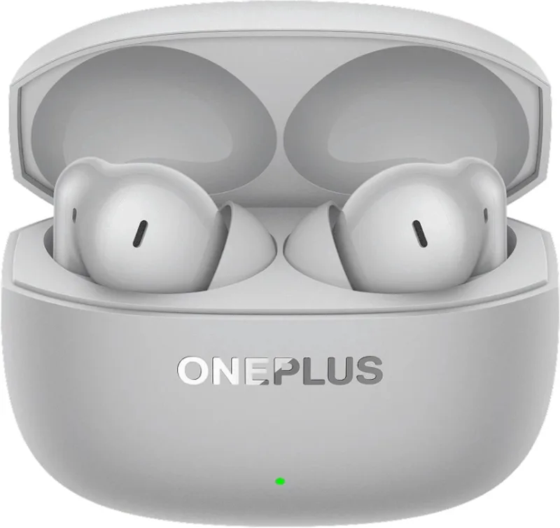 Nord Buds 4 Pro - Draadloze Oordopjes - Bluetooth 6.0 - 54u Batterij - Active Noise Cancelling - Radiant Grey by OnePlus in Grey – product photo