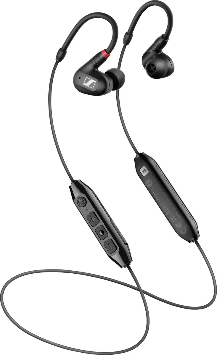 IE 100 PRO WIRELESS BLACK In Ear oordopjes Bluetooth, Kabel Headset von Sennheiser in Schwarz – Produktfoto 1 von 2