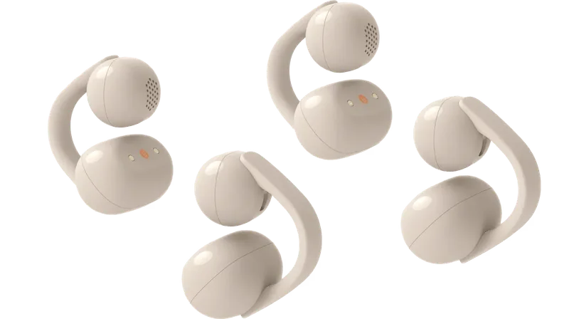 Linkbuds Clip Beige Duo Pack fra Sony – produktbillede