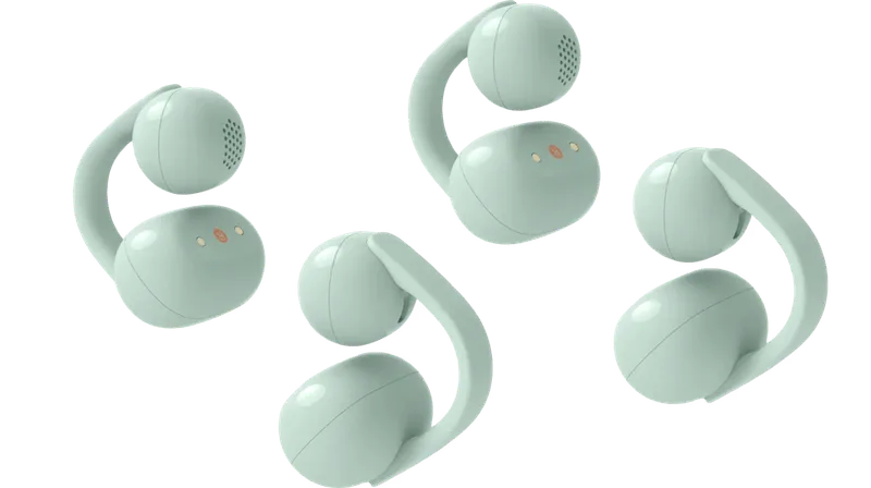 Linkbuds Clip Groen Duo Pack van Sony – productfoto
