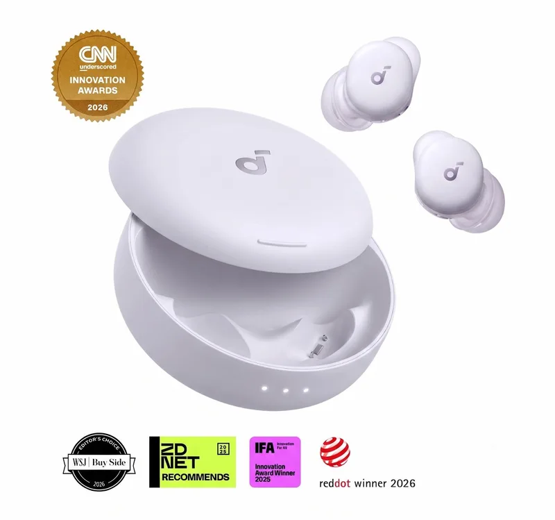 Sleep A30 Slaapkoptelefoon by Anker - AI Snurkdetectie - Oordopjes Slapen - Perfect voor Zijslapers - Noise Cancelling - 45U Batterij van Soundcore in Sleep A30 (NEW A20) Purple – productfoto
