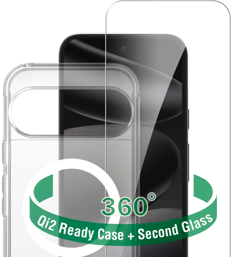 4Smarts 360° Premium Protection Set Hülle + Schutzglas Set Google Pixel 11 Pro XL Transparent Induktives Laden 541863 van 4smarts – productfoto